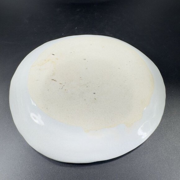 Vintage Oriental Hand Made Studio Pottery Dish Plate Tree Scene Artist Signed - Picture 14 of 14